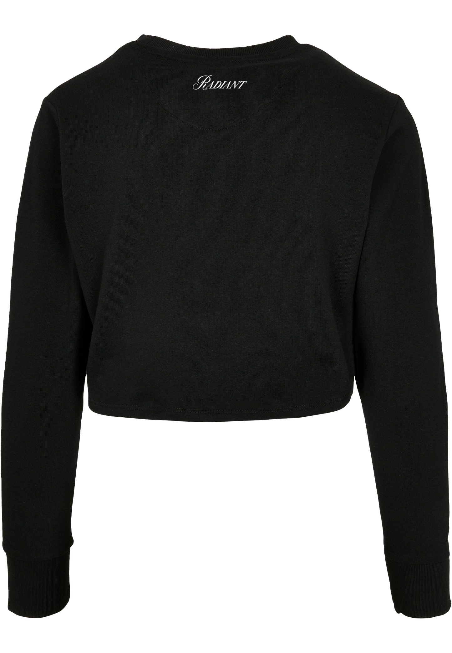 Radiant R Long Sleeve Crop Top Zwart