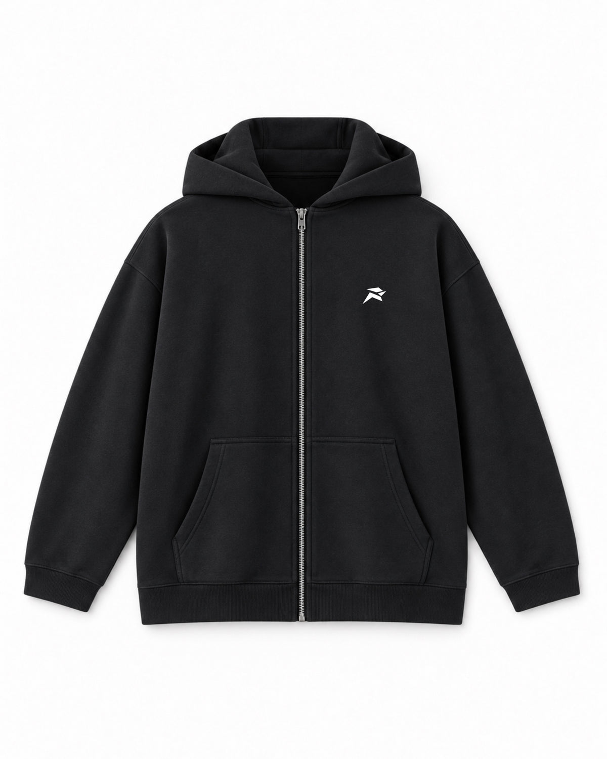 Emblem Zip Hoodie