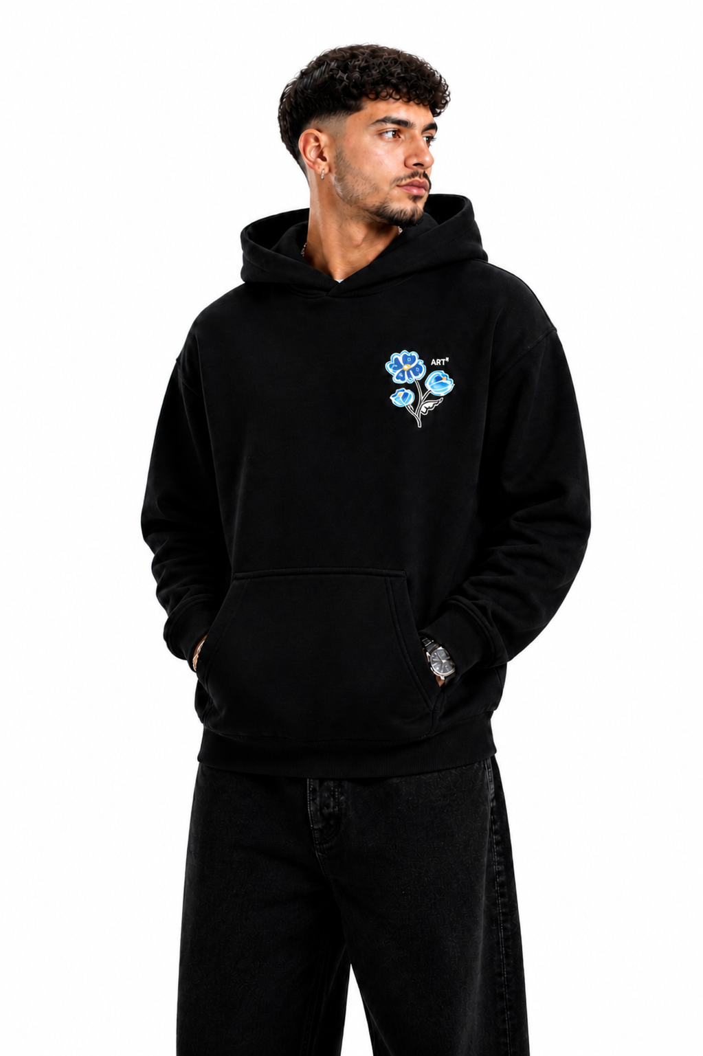 Azure Bloom Hoodie