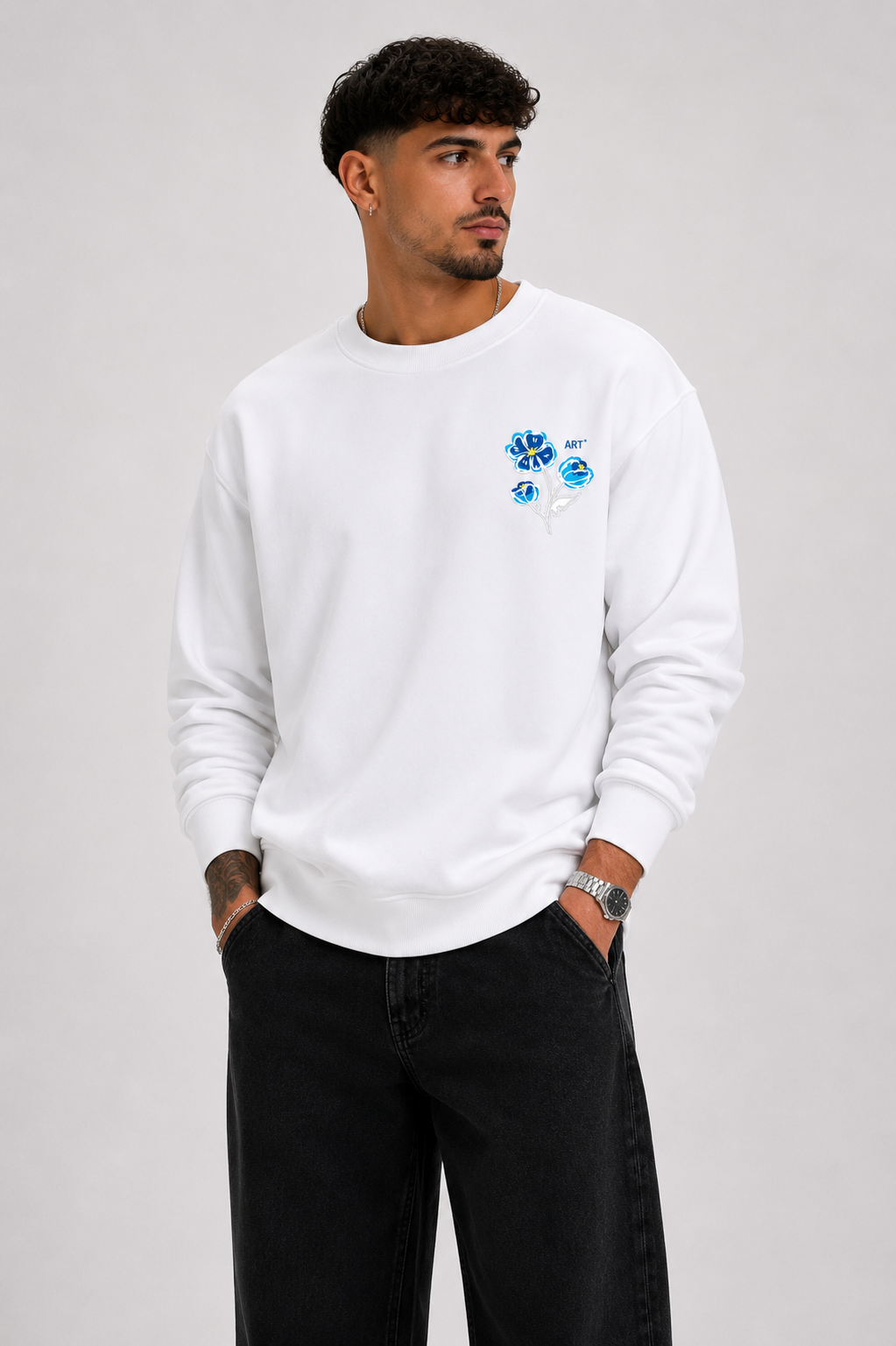 Azure Bloom Sweather