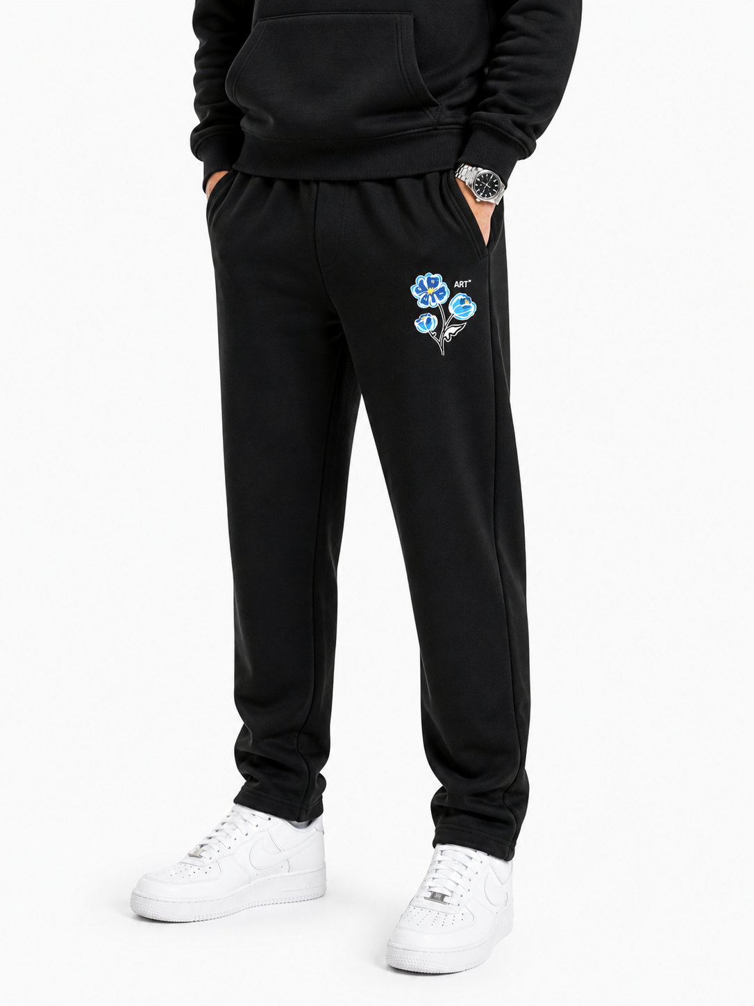 Azure Bloom Sweatpants